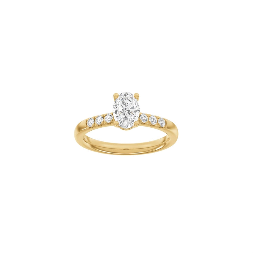 Siersbøl ring i 14 karat guld med 1,2 ct lab-grown diamanter